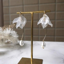 將圖片載入圖庫檢視器 浪漫風格花瓣造型耳環