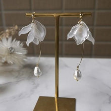 將圖片載入圖庫檢視器 浪漫風格花瓣造型耳環
