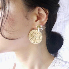 將圖片載入圖庫檢視器 自然風格藤編耳環