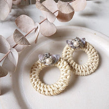 將圖片載入圖庫檢視器 時尚度假風格藤編耳環