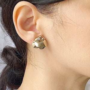 【人氣款】時尚金屬不對稱造型耳環